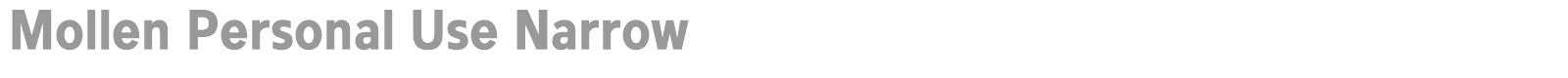 Mollen font preview